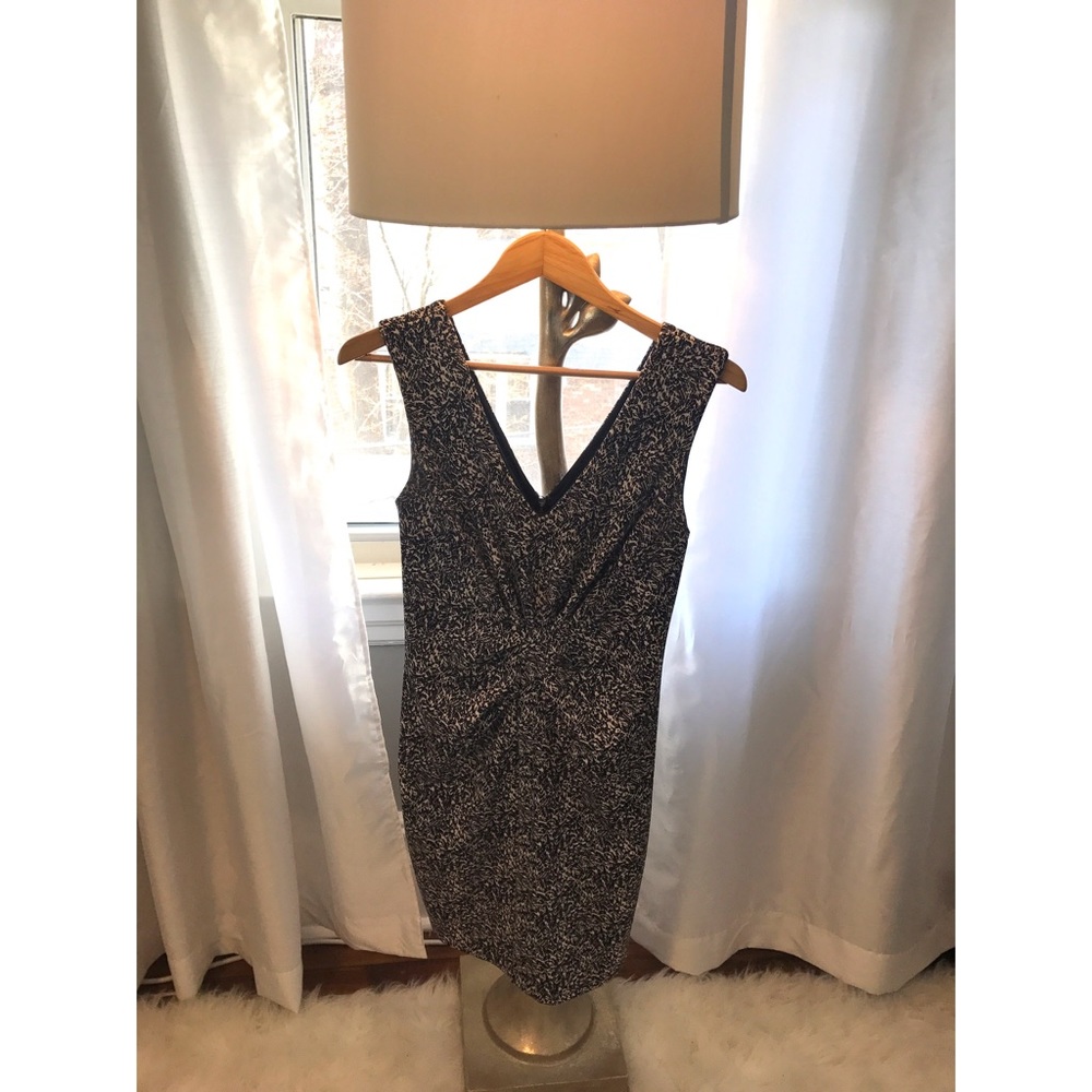 Express black and white mini dress